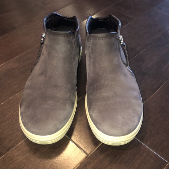 ECCO purple suede shoes with zipper - Picture 3 of 4